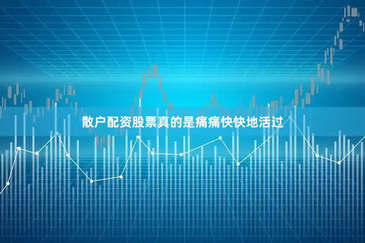 散户配资股票真的是痛痛快快地活过
