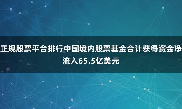 正规股票平台排行中国境内股票基金合计获得资金净流入65.5亿美元