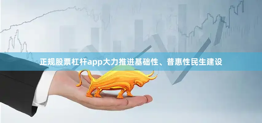 正规股票杠杆app大力推进基础性、普惠性民生建设